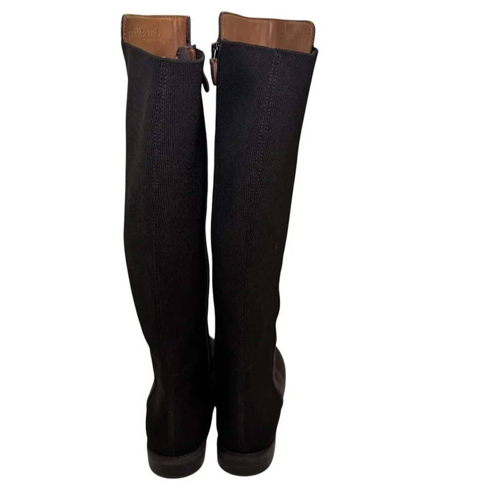 $249 Gentle Souls Kenneth Cole Emma Stretch Tall Boots Chocolate Brown 7.5 M NEW